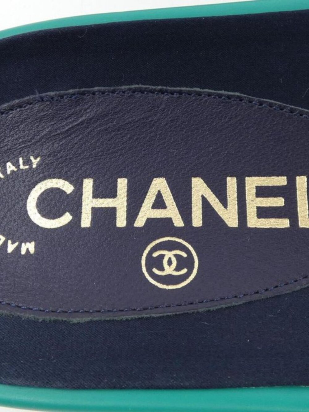 Chanel Size 37 Green Sandals - Picture 5 of 6
